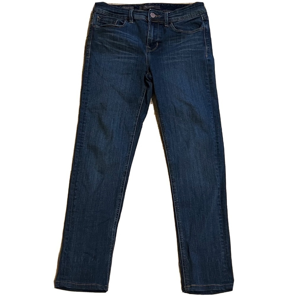 The Limited Slim Boyfriend mid rise medium dark wash stretch jeans size 6